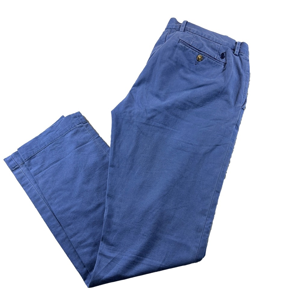 Polo Ralph Lauren Chino Pants Mens 32/32 Blue Stretch Slim Fit Cotton Twill